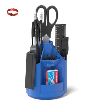 Набор настольный вращающийся пластиковый ErichKrause Mini Desk, Classic, синий