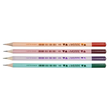 Карандаш чернографитный HB "Marandi" трехгранный корпус ассорти