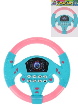 Игрушка музыкальная "Руль. Гонка" 18см звук,бат.2шт.АА не в компл.