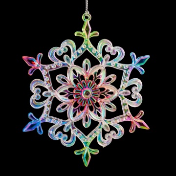 Украшение ErichKrause Decor Снежинка перламутр 13см