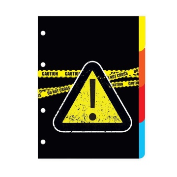 Разделители для тетрадей на кольцах А5 4л. Альт "Keep Away"