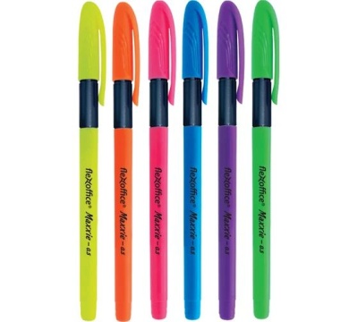 Ручка шар. FlexOffice Maxxie синяя, 0,5мм, масл. чернила, корпус ассорти