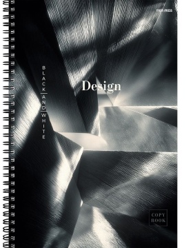 Тетрадь А4 80л кл. гребень Проф-Пресс "Абстрактный дизайн - 7"