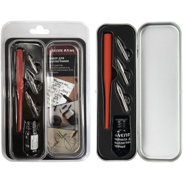 Набор для каллиграфии "deVENTE. Art" 5 шт.(держатель,3 насадки,чернила 7мл.)