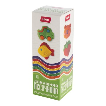 Кинетический песок 6 цв. 480гр.