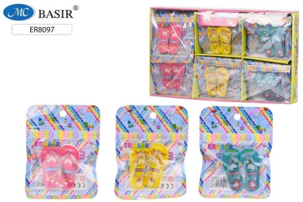 Ластик Basir "Вьетнамки" 55мм, 2шт., фигурные*