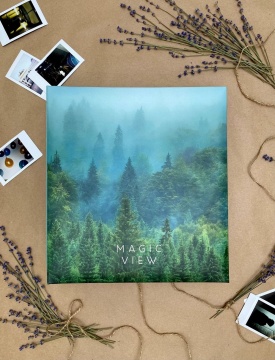 Фотоальбом магнитный 50л 23*28см кольца, Magic view. Туман