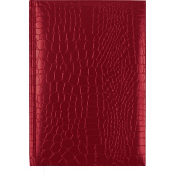 Записная книжка B6  80л. кожзам Arkona", тв.обл., клетка, красная