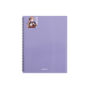 Папка файловая пластиковая на спирали ErichKrause Soft Manga, с 40 прозрачными карманами, A4, ассорт