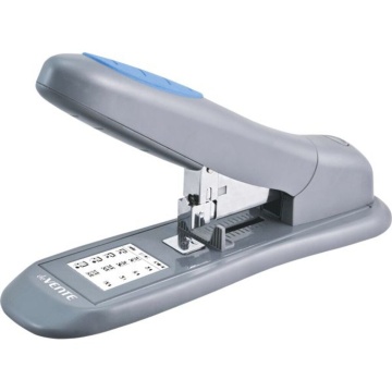 Степлер deVENTE 23/6, 23/13 до 100л, Stripe, пластик, серый с синими каучуковыми вставками