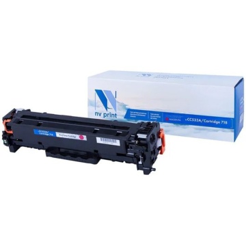 Картридж NVP совместимый NV-CC533A/NV-718 Magenta универсальные для HP/Canon Color LaserJet CP2024/