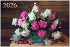 Календарь Трио 310*680мм на 2026г. Пионы