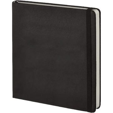 Скетчбук 150*150мм  24л., 300гр/м2, "ARTISTIC STUDIO. Black", мелкое зерно, тв.обл к/з