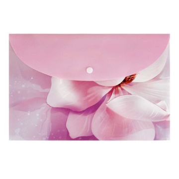 Конверт на кнопке  с рисунком А4 (335*230мм) Цветок