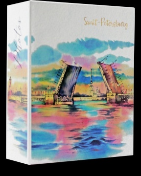 Фотоальбом 100 фото 10*15см SPb. Санкт-Петербург. Разводные мосты, пластик.стр.