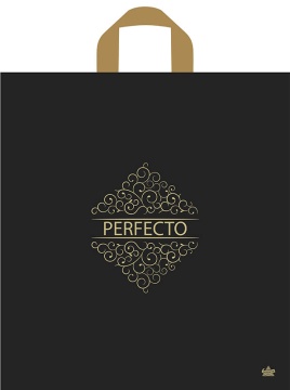 Пакет 46*42см (95мк) с петлевой ручкой "Перфекто Матовый шик" ПВД