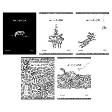 Тетрадь А5 48л кл. Hatber "ЛохматыеХвостатые" 5диз.в блоке