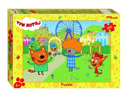Пазлы  160 элементов  240*345мм  "Три кота. Новые истории" (АО "СТС")