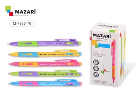 Ручка шариковая. VIVA автомат, синяя, 1,0мм, стержень 107мм