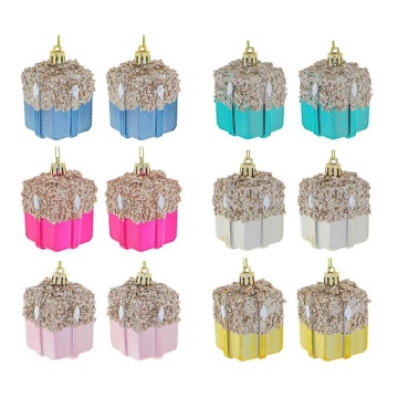 Набор подвесных украшений   2шт, 5см "Подарок"