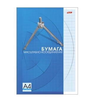 Миллиметровка, альбом А4 25л, склейка, голубая сетка