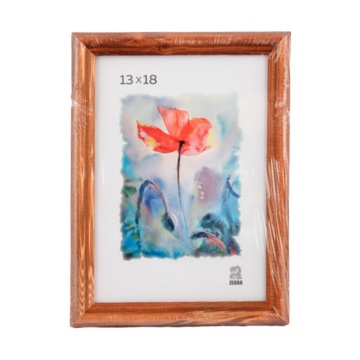 Фоторамка дерево 13*18см. 1701 (Светло-коричневая)