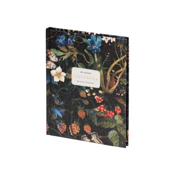 Блокнот А6 7БЦ 80л "Flora. Лесные ягоды" клетка, мат. лам.