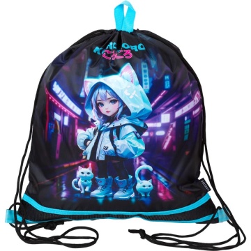 Мешок для обуви 1 отд, 400*470 Korokoro", верев.завязки, сетка д/ветиляции