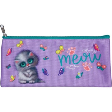 Пенал-косметичка (215*90) молния, ткань "Meow Cat", для 35пр.