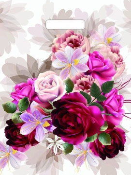 Пакет 40*31см (60мк) с вырубной укрепл. ручкой "Пионы на бежевом" Глянец ПВД