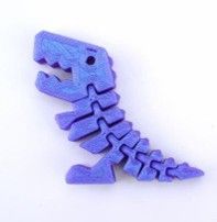 Брелок 3D "Тирекс" 10 см, цвет ассорти