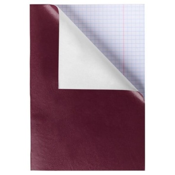 Тетрадь А4 96л кл. скоба бумвинил Hatber "Бордо"