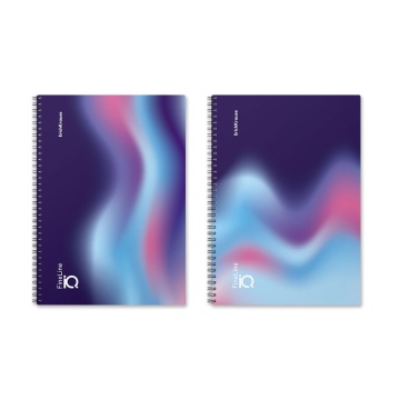 Тетрадь В5 80л кл. гребень Erich Krause "IQ FineLine", клетка, блок 80г/м2