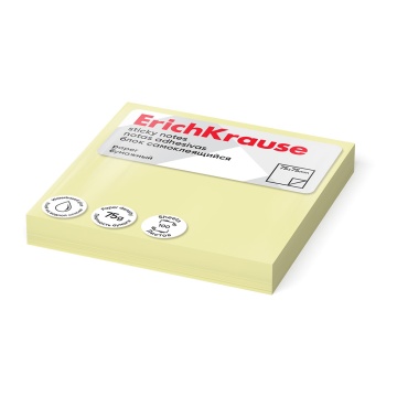 Бумага с липким краем (76*75мм) 100л, желтый