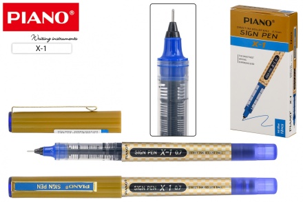 Ручка гелевая Роллер "SIGN PEN"; бронзовый корпус; 0,7 mm цвет чернил синий.