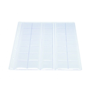 Лист д/монет  (207*250мм) ПВХ 180 мкм на 35 ячеек