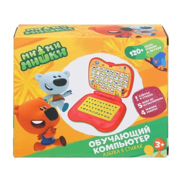 Обучающий планшет 28*22см "Азбука" Ми-ми-мишки, 120+ песен, 2*ААА в комп.