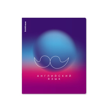 Тетрадь школьная ученическая ErichKrause Gradient, Английский язык, 36 листов, клетка