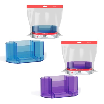 Подставка настольная пластиковая ErichKrause Виктория, ассорти из 2 цветов