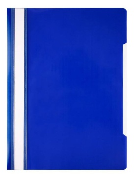 Скоросшив. пласт. прозр. верх. синий, 0.12/0.12