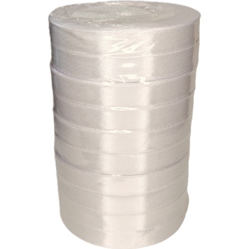 Лента упаковочная атласная 12мм, 22 м белая (10шт/уп)