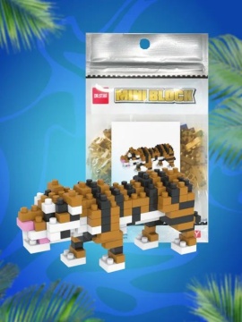 Конструктор пластм. Mini block "Тигр" 190дет.