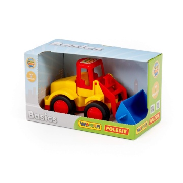 Машинка 20см "Базик" погрузчик, пластик
