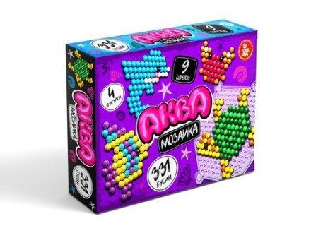 Аквамозаика 331 дет. 4 картинки, планшет "Подводный мир"