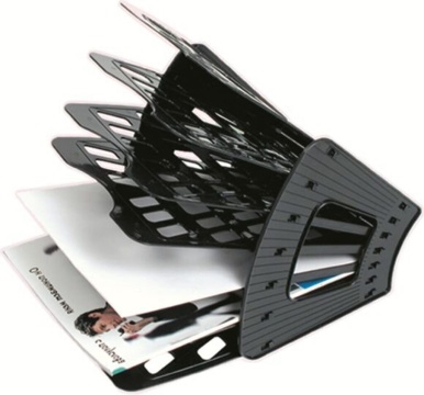 Лоток веер 7 секционный, чёрный