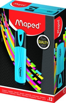 Текстовыделитель MAPED 1-5мм, классик, голубой