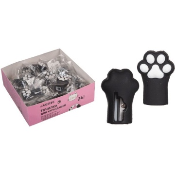 Точилка пласт. Cat Paw" 28x21x42 мм с покрытием Soft Touch
