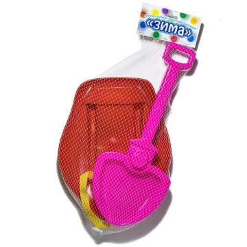 Набор ледянка с ручкой и ремнем  + лопата "Снежная" 43см