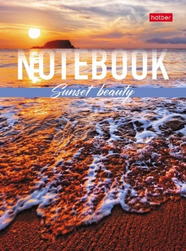 Блокнот А6 7БЦ  64л "Красота заката" кл./лин., мат.лам.