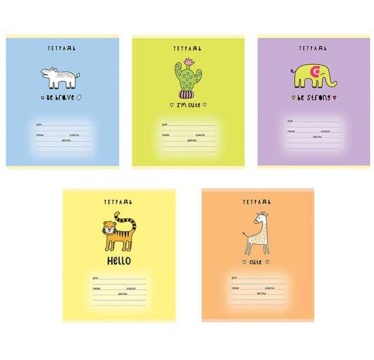 Тетрадь А5 12л кл. ПЗБМ "Друзья" выб.УФ-лак, белизна 100%*